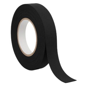Kabelboom Tape 25mm - Textiel Tape - Hittebestendige Tape 150°C - 0.3mm dikte - 15m - Zwart