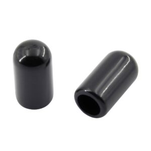 Eindkap 9mm - PVC - Zwart - 10 stuks