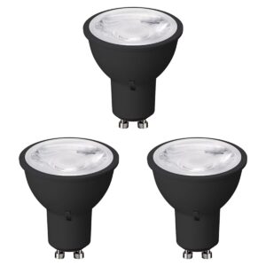 VITO ADVANCE-PRO - LED Spot GU10 - 6W 660lm 3CCT 2700/4000/6400K - Lichthoek 38° - Zwart - 35.000 uur - 3 stuks