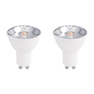VITO FOCUS - LED Spot GU10 - 7W 560lm 2700K - Warm Wit Licht - Lichthoek 10° - Wit - 15.000 uur - 2 stuks