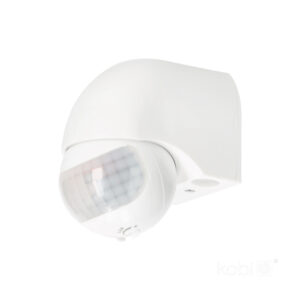 Kobi PIR-bewegingsmelder - Wandmontage - 180 graden - IP44 - Bereik 12 meter - 230V - Wit