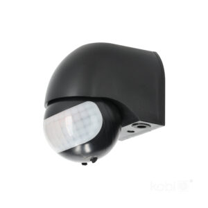 Kobi PIR-bewegingsmelder - Wandmontage - 180 graden - IP44 - Bereik 12 meter - 230V - Zwart