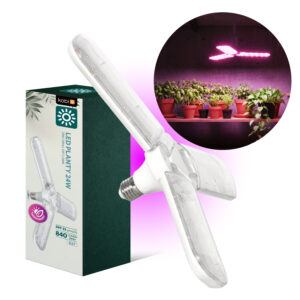 Kobi LED-kweeklamp E27 - 24W - 3 verstelbare lichtpanelen - Voor groei en bloei - 1200K